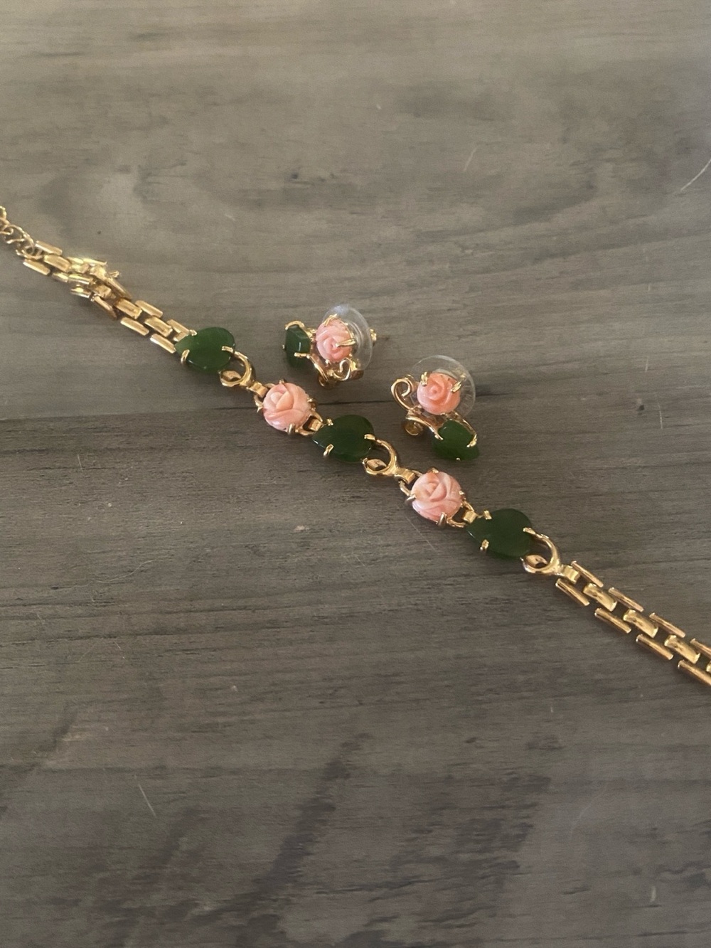 Girls bracelet and matching stud earrings